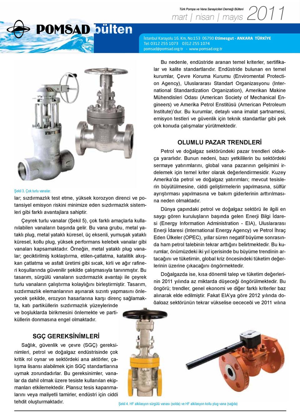 Mühendisleri Odası (American Society of Mechanical Engineers) ve Amerika Petrol Enstitüsü (American Petroleum Institute) dur.