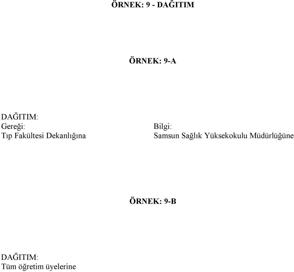 Bilgi: Samsun Sağlık Yüksekokulu