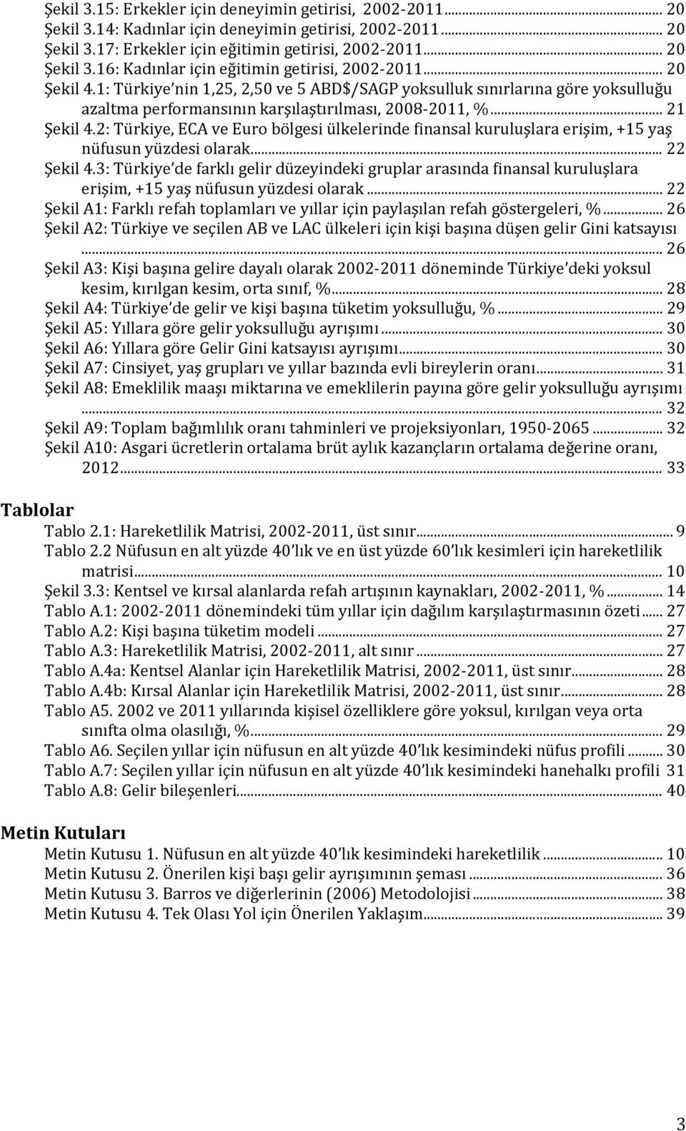 2: Türkiye, ECA ve Euro bölgesi ülkelerinde finansal kuruluşlara erişim, +15 yaş nüfusun yüzdesi olarak... 22 Şekil 4.