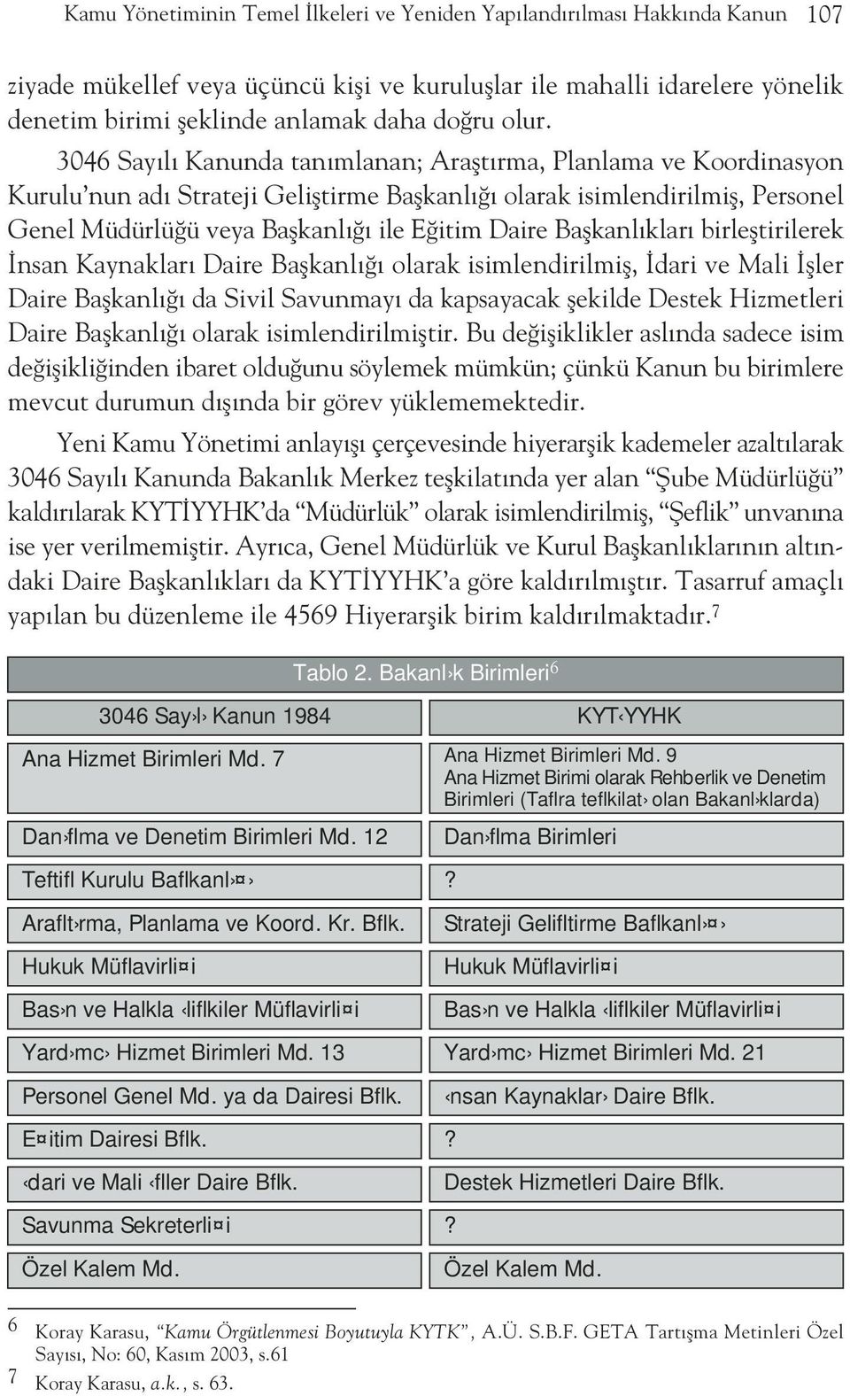 Baflkanl klar birlefltirilerek nsan Kaynaklar Daire Baflkanl olarak isimlendirilmifl, dari ve Mali fller Daire Baflkanl da Sivil Savunmay da kapsayacak flekilde Destek Hizmetleri Daire Baflkanl