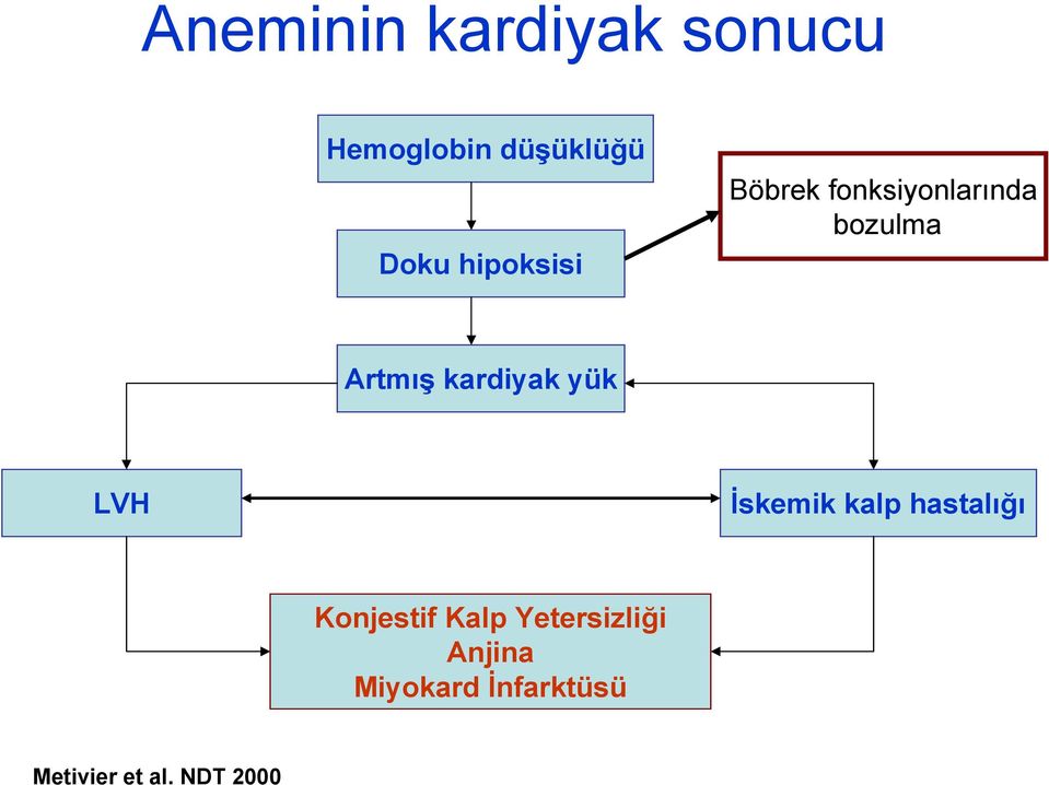 kardiyak yük LVH İskemik kalp hastalığı Konjestif Kalp