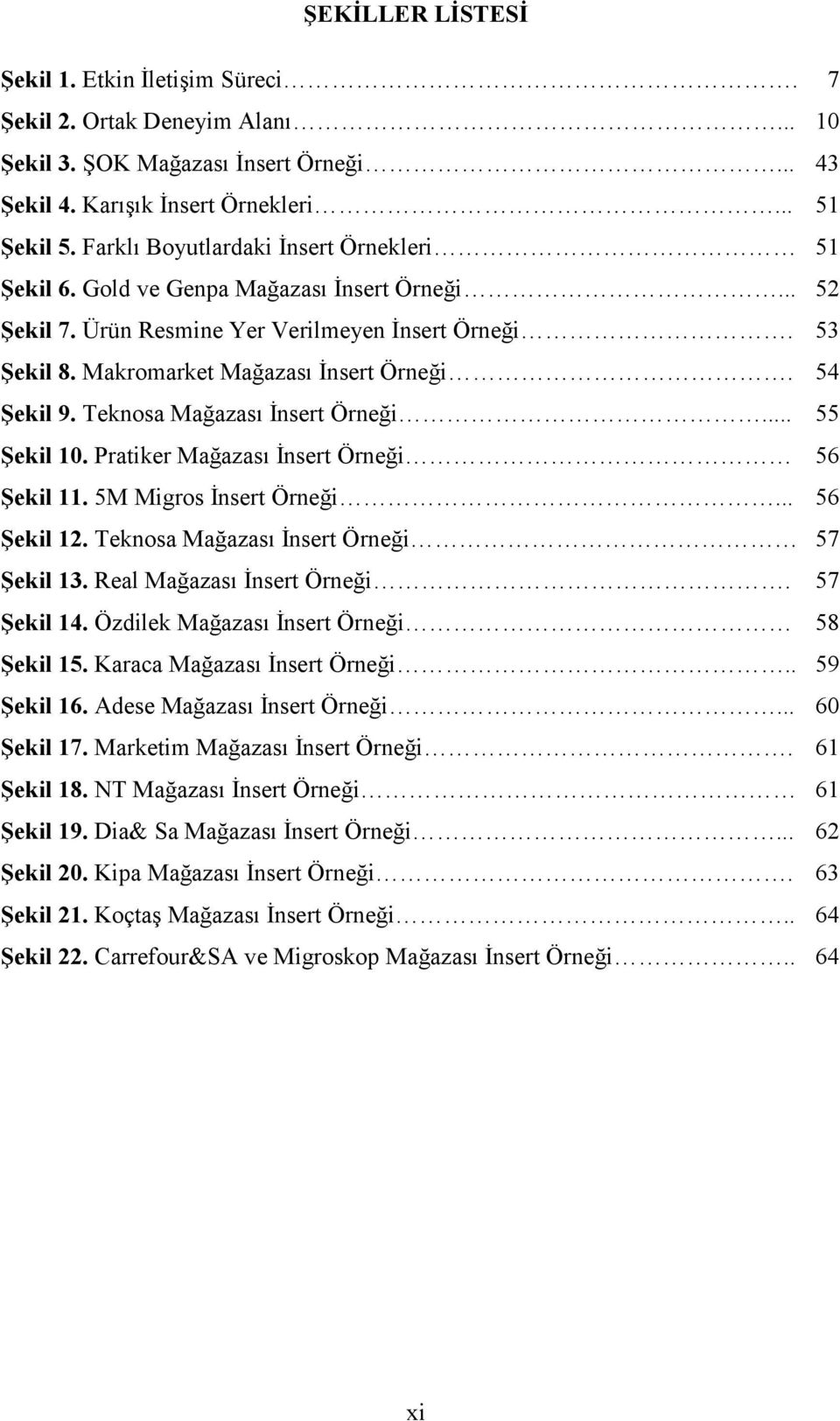 54 Şekil 9. Teknosa Mağazası İnsert Örneği... 55 Şekil 10. Pratiker Mağazası İnsert Örneği 56 Şekil 11. 5M Migros İnsert Örneği... 56 Şekil 12. Teknosa Mağazası İnsert Örneği 57 Şekil 13.