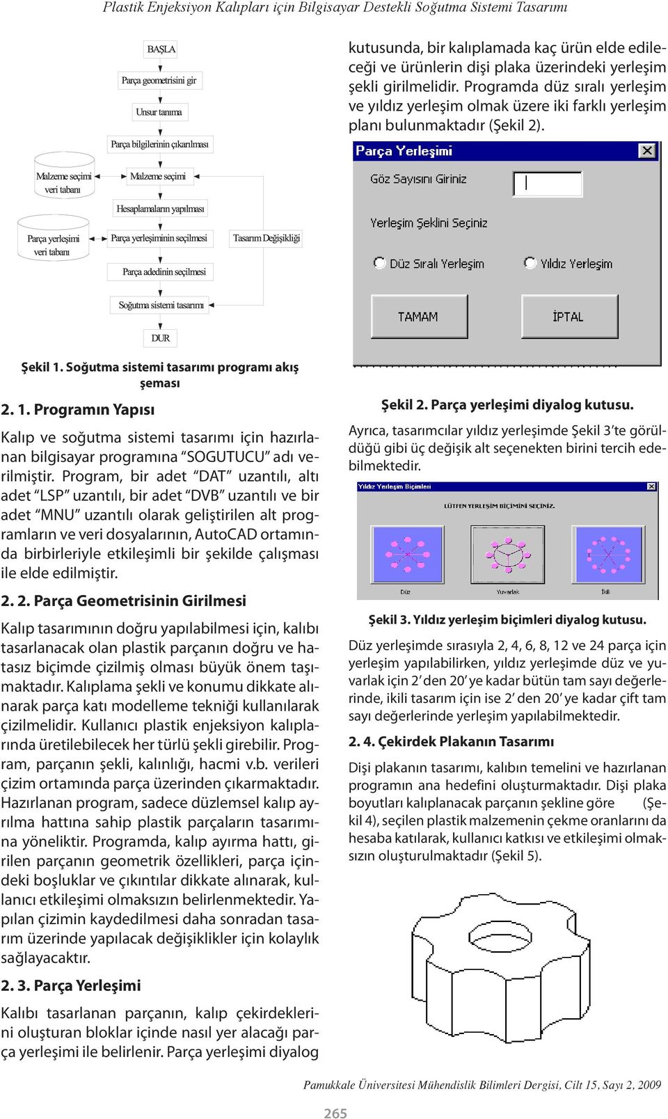 Soğutma sistemi tasarımı programı akış şeması 2. 1. Programın Yapısı Kalıp ve soğutma sistemi tasarımı için hazırlanan bilgisayar programına SOGUTUCU adı verilmiştir.