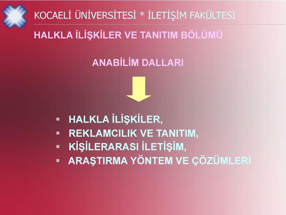 REKLAMCILIK VE TANITIM, KİŞİLERARASI