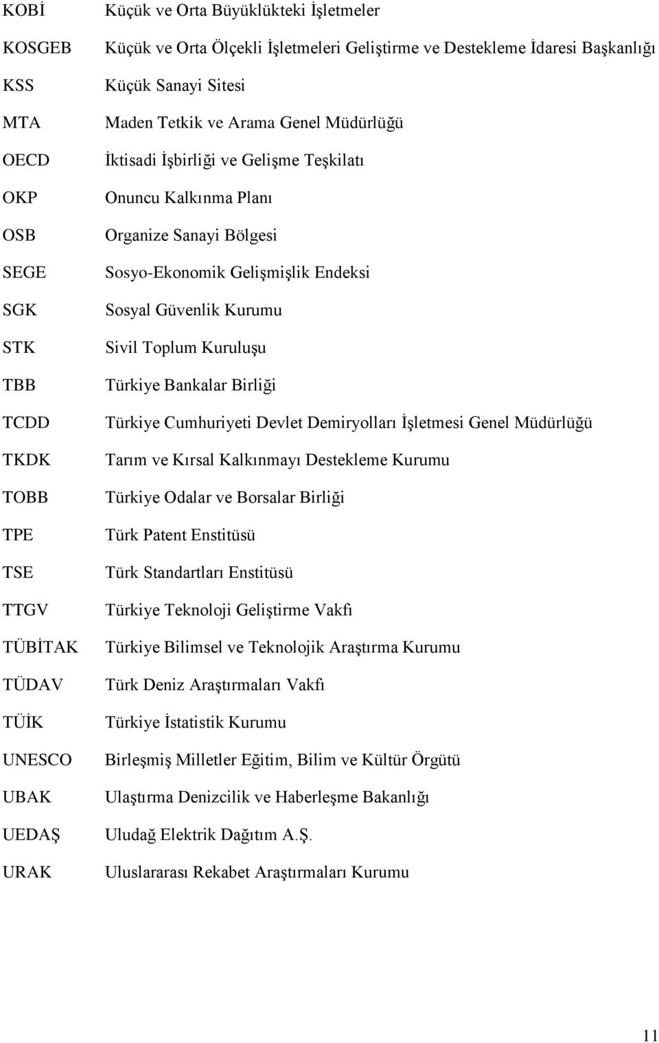 Sosyo-Ekonomik Gelişmişlik Endeksi Sosyal Güvenlik Kurumu Sivil Toplum Kuruluşu Türkiye Bankalar Birliği Türkiye Cumhuriyeti Devlet Demiryolları İşletmesi Genel Müdürlüğü Tarım ve Kırsal Kalkınmayı