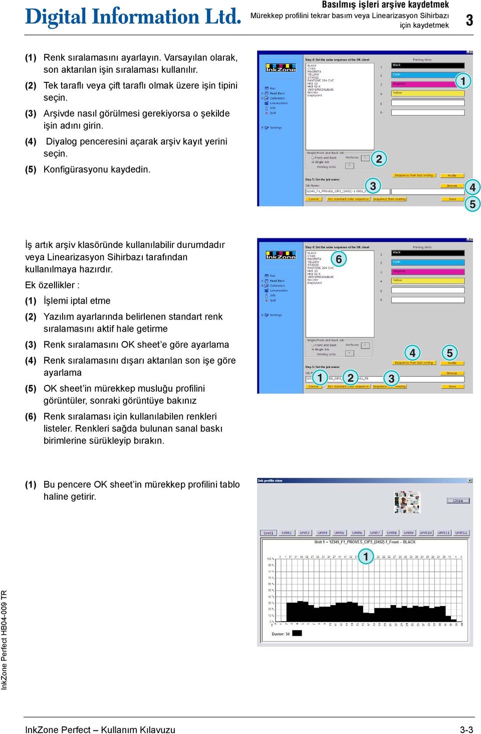 (4) Diyalog penceresini açarak arşiv kayıt yerini seçin. (5) Konfigürasyonu kaydedin. İş artık arşiv klasöründe kullanılabilir durumdadır veya Linearizasyon Sihirbazı tarafından kullanılmaya hazırdır.