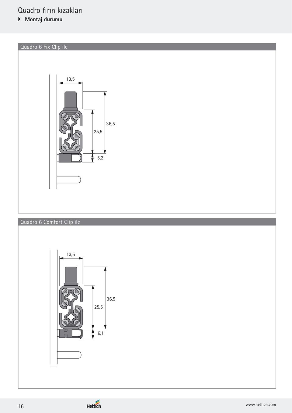 Quadro 6 Comfort Clip ile