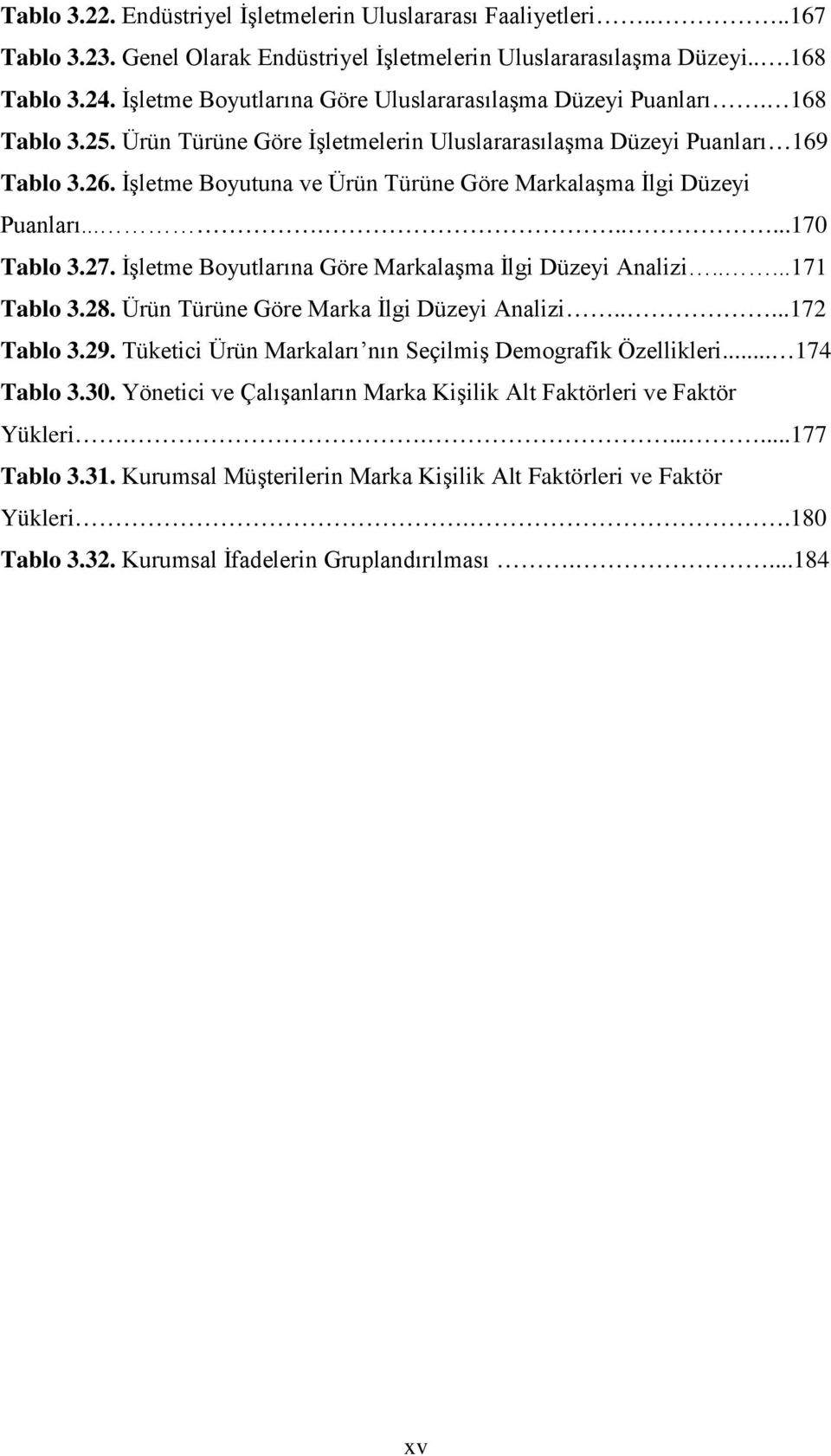 İşletme Boyutuna ve Ürün Türüne Göre Markalaşma İlgi Düzeyi Puanları.........170 Tablo 3.27. İşletme Boyutlarına Göre Markalaşma İlgi Düzeyi Analizi.....171 Tablo 3.28.