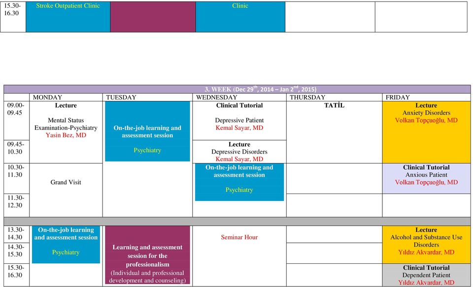 Sayar, MD Depressive Disorders Kemal Sayar, MD assessment Psychiatry Anxiety Disorders Volkan Topçuoğlu, MD Anxious Patient Volkan Topçuoğlu, MD 13.30-14.