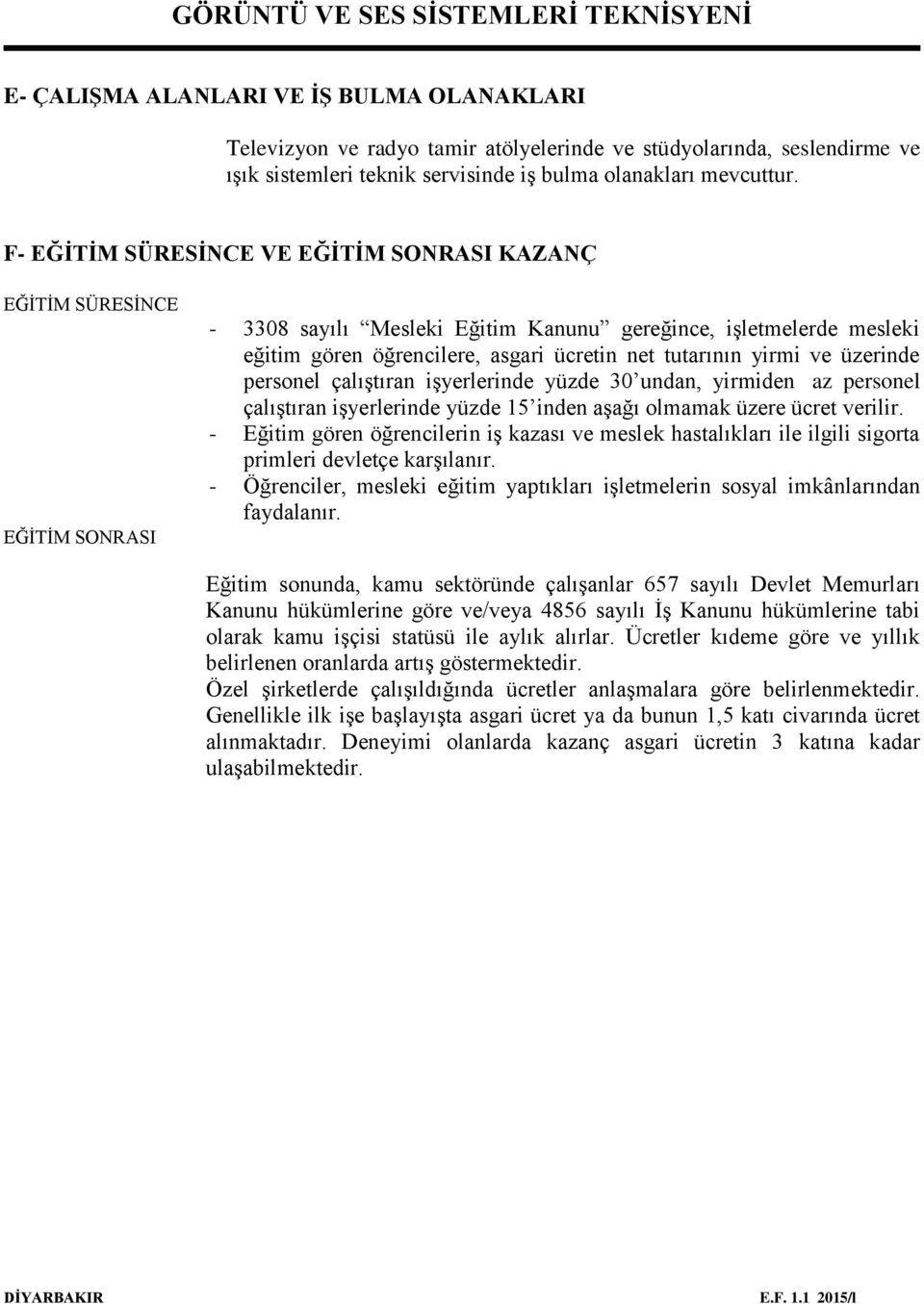 yirmi ve üzerinde personel çalıştıran işyerlerinde yüzde 30 undan, yirmiden az personel çalıştıran işyerlerinde yüzde 15 inden aşağı olmamak üzere ücret verilir.