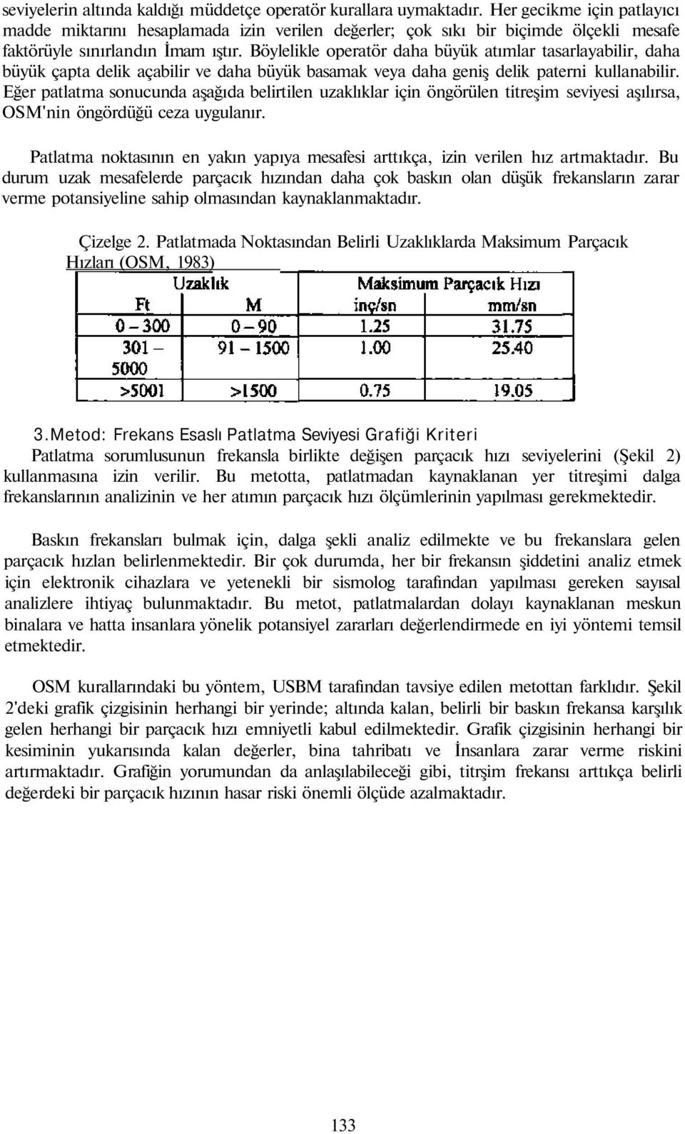 Böylelikle operatör daha büyük atımlar tasarlayabilir, daha büyük çapta delik açabilir ve daha büyük basamak veya daha geniş delik paterni kullanabilir.