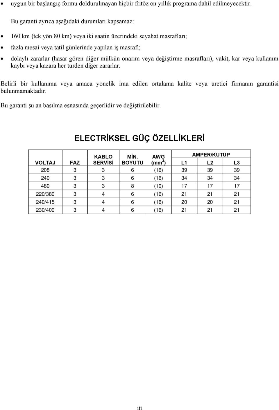 gören diğer mülkün onarım veya değiştirme masrafları), vakit, kar veya kullanım kaybı veya kazara her türden diğer zararlar.