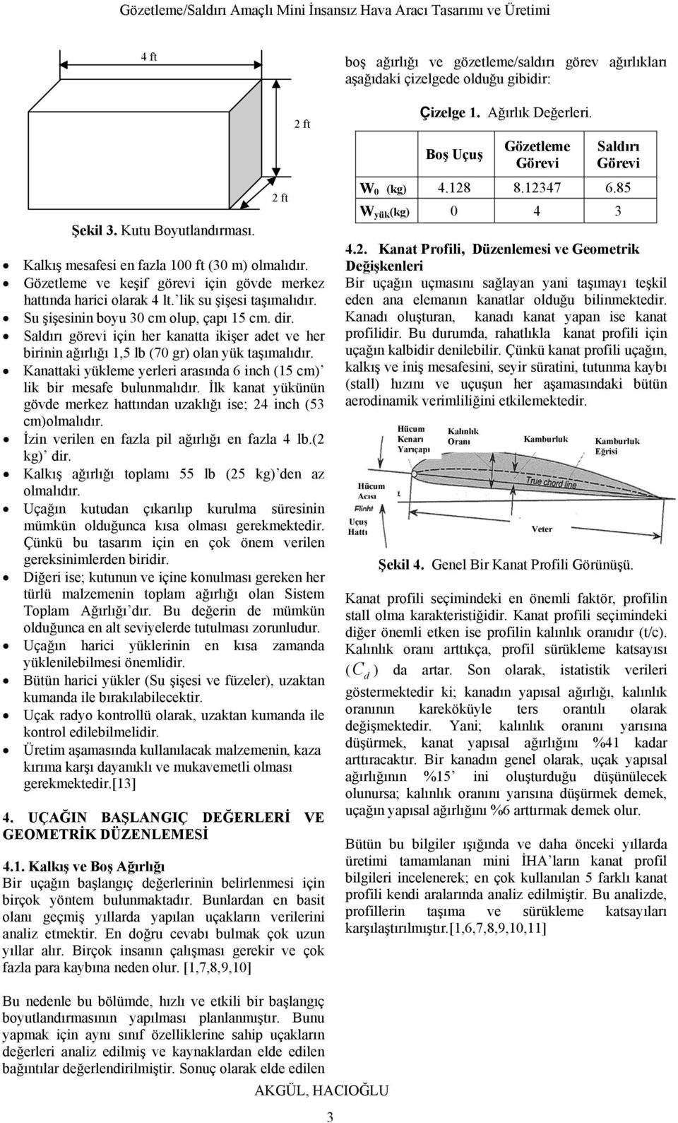 Kanattaki yükleme yerleri arasında 6 inch (15 cm) lik bir mesafe bulunmalıdır. İlk kanat yükünün gövde merkez hattından uzaklığı ise; 24 inch (53 cm)olmalıdır.