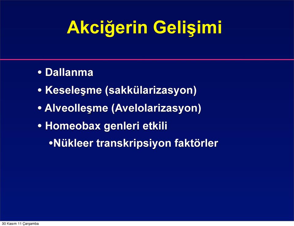 Alveolleşme (Avelolarizasyon)