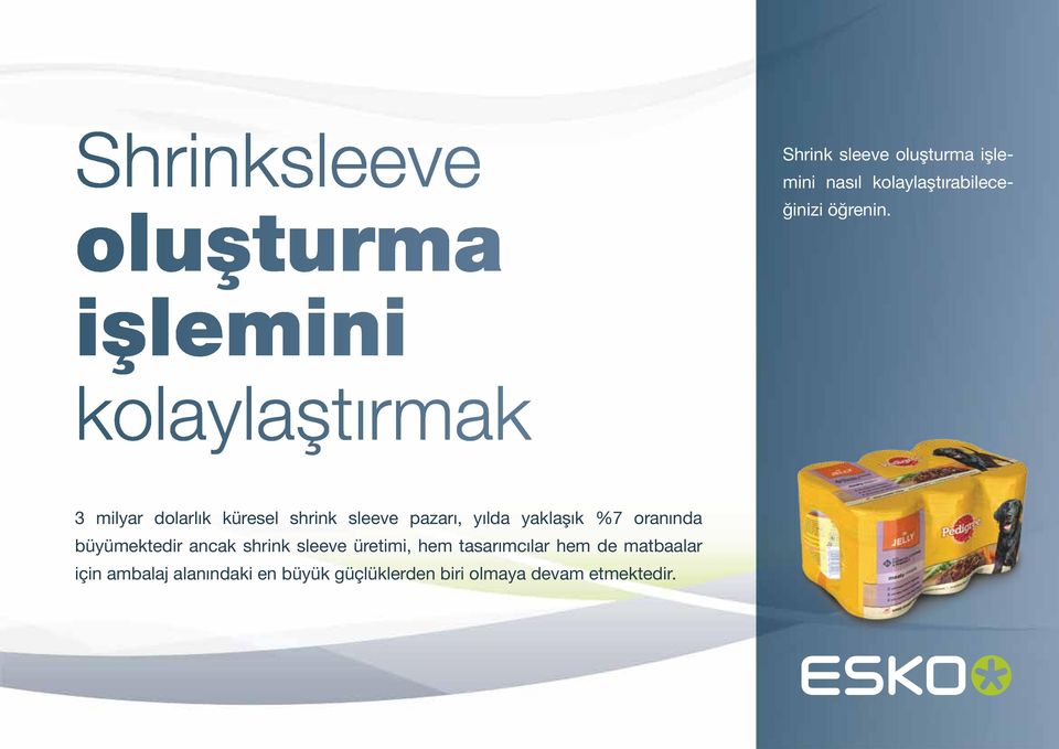 3 milyar dolarlık küresel shrink sleeve pazarı, yılda yaklaşık %7 oranında