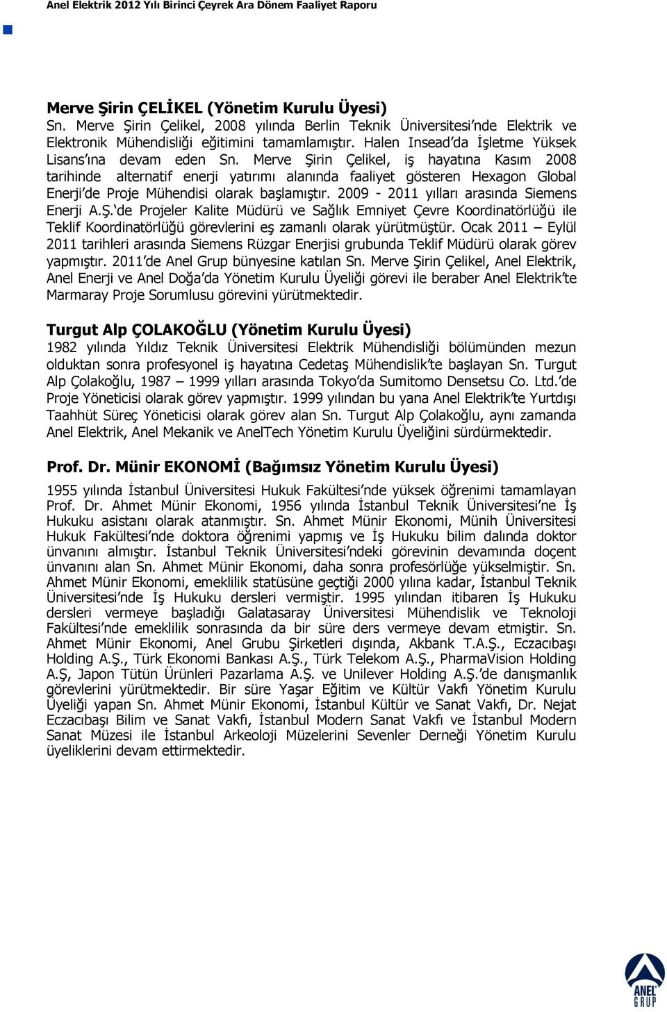 Merve ġirin Çelikel, iģ hayatına Kasım 2008 tarihinde alternatif enerji yatırımı alanında faaliyet gösteren Hexagon Global Enerji de Proje Mühendisi olarak baģlamıģtır.