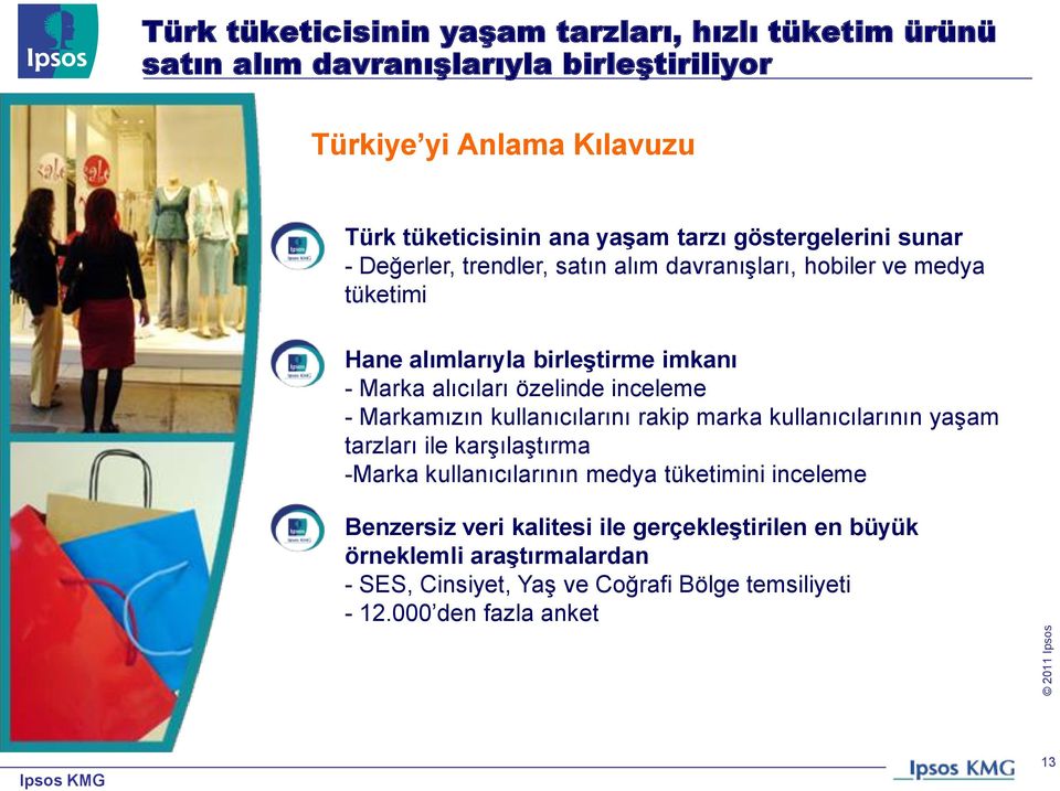 özelinde inceleme - Markamızın kullanıcılarını rakip marka kullanıcılarının yaşam tarzları ile karşılaştırma -Marka kullanıcılarının medya tüketimini