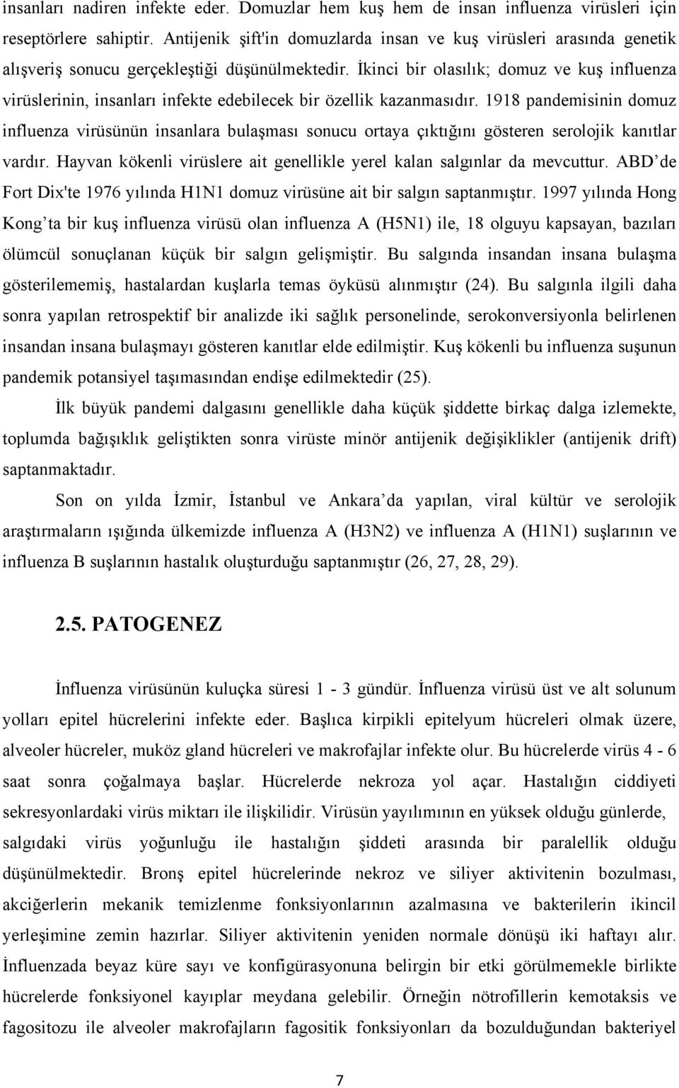 İkinci bir olasılık; domuz ve kuş influenza virüslerinin, insanları infekte edebilecek bir özellik kazanmasıdır.