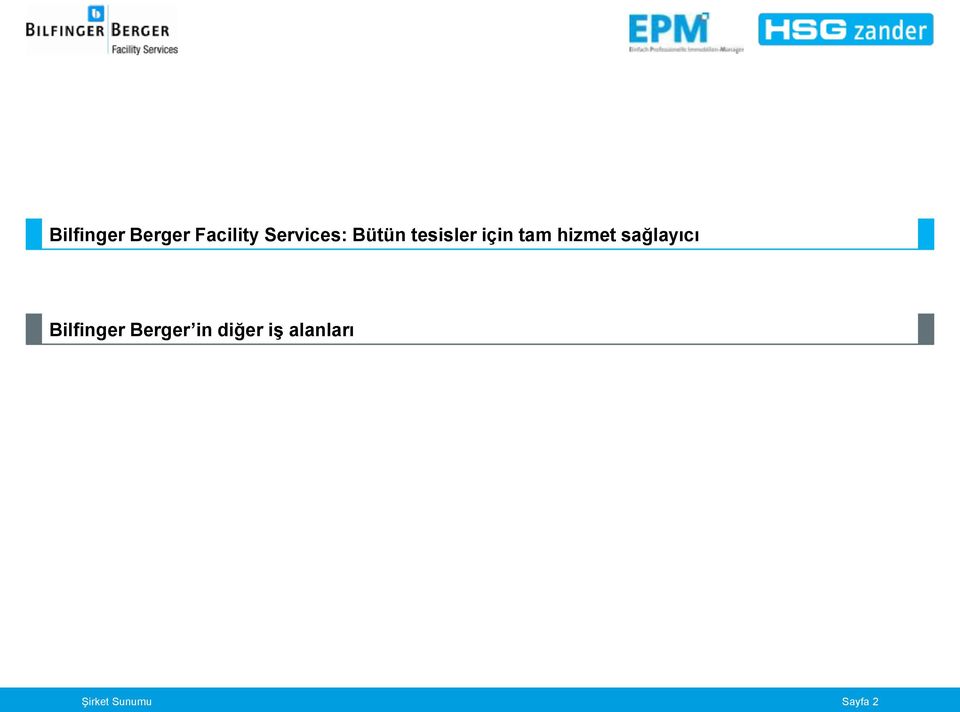 hizmet sağlayıcı Bilfinger Berger