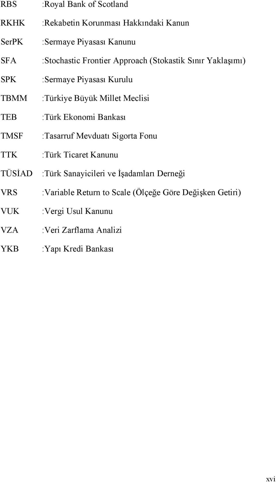 Millet Meclisi :Türk Ekonomi Bankası :Tasarruf Mevduatı Sigorta Fonu :Türk Ticaret Kanunu :Türk Sanayicileri ve İşadamları