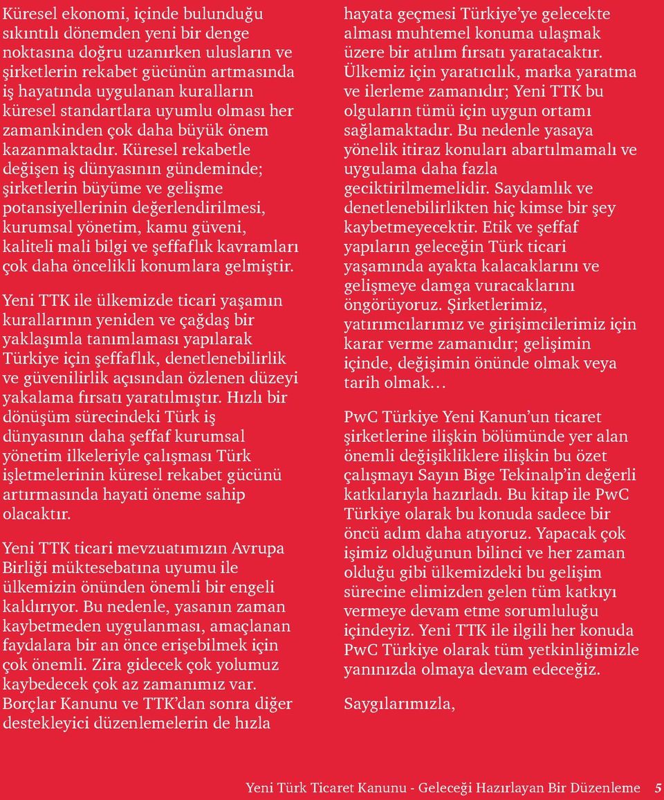 Küresel rekabetle değişen iş dünyasının gündeminde; şirketlerin büyüme ve gelişme potansiyellerinin değerlendirilmesi, kurumsal yönetim, kamu güveni, kaliteli mali bilgi ve şeffaflık kavramları çok