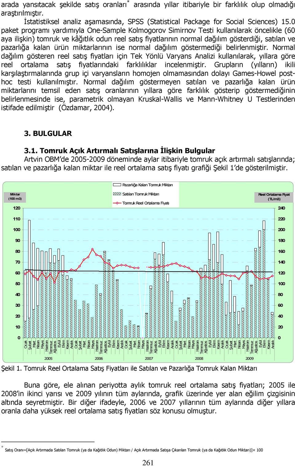 kalan ürün miktarlarının ise normal dağılım göstermediği belirlenmiştir.