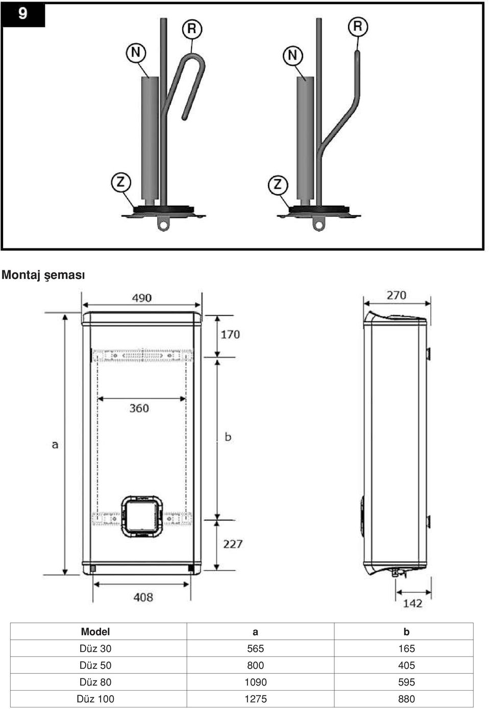 Düz 100 a 565 800