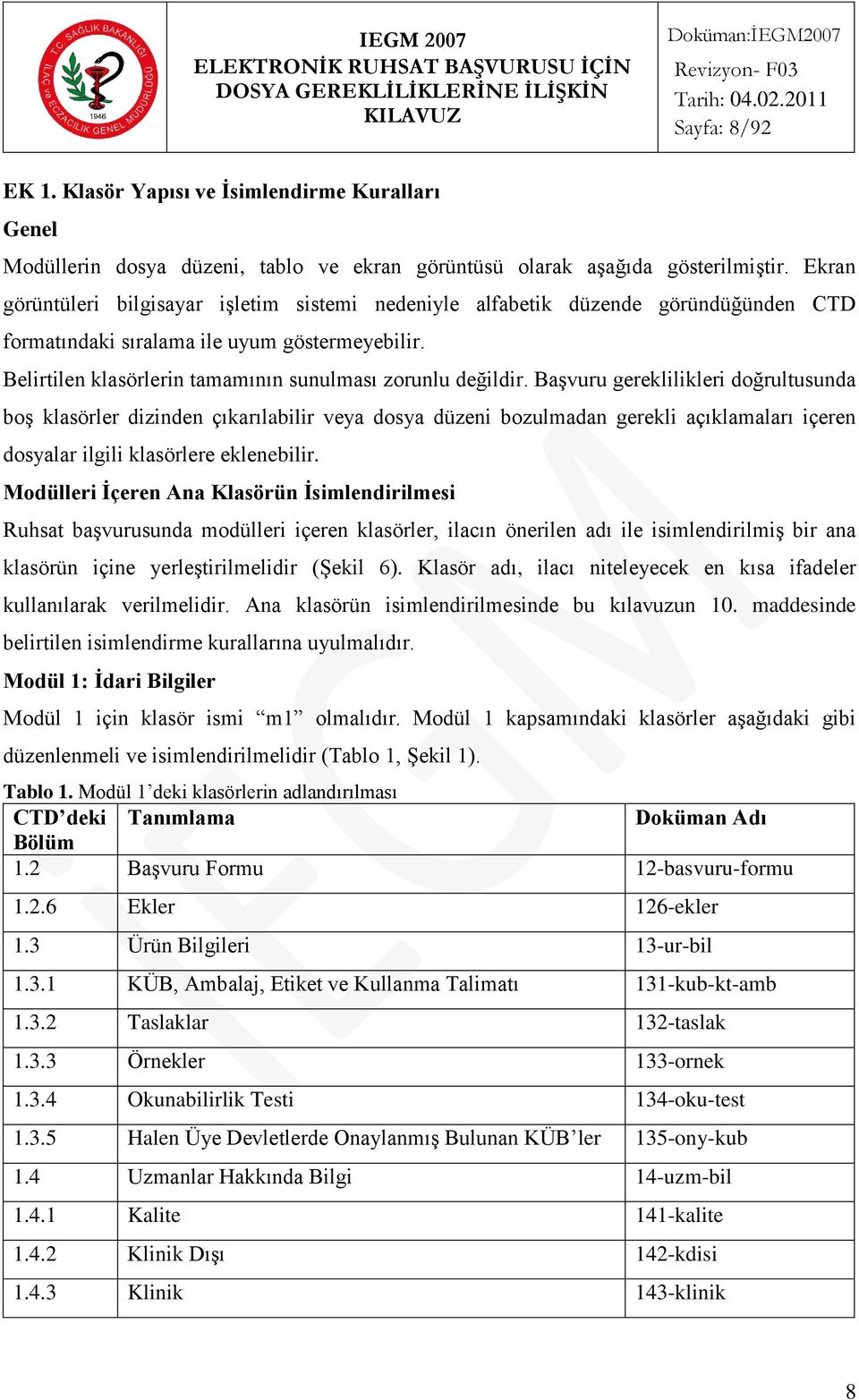 Ekran görüntüleri bilgisayar iģletim sistemi nedeniyle alfabetik düzende göründüğünden CTD formatındaki sıralama ile uyum göstermeyebilir. Belirtilen klasörlerin tamamının sunulması zorunlu değildir.