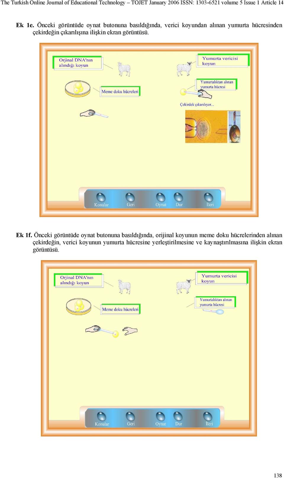 çekirdeğin çıkarılışına ilişkin ekran görüntüsü. Ek 1f.