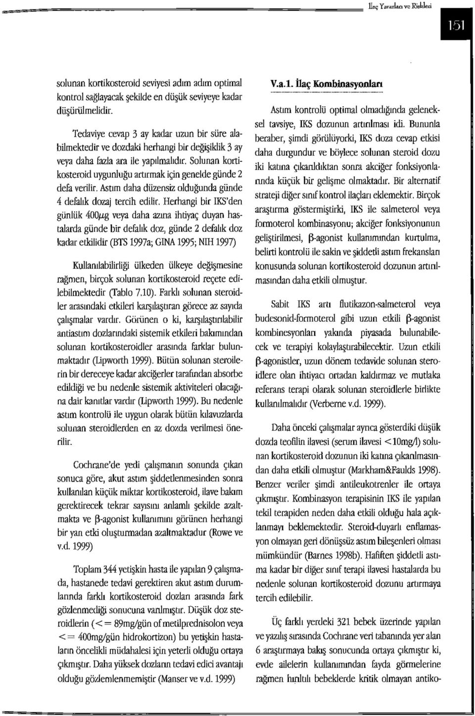 Solunan kortikosteroid uygunluğu artırmak için genelde günde 2 defa verilir. Astım daha düzensiz olduğunda günde 4 defalık dozaj tercih edilir. Herhangi bir IKS'den günlük 400/it.