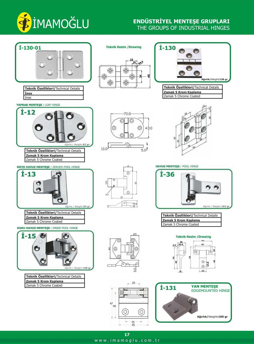 5 28 16,6 62 47 13,5 45 70 25 5,2 23,6 Ø5,1 Teknik Özellikleri/Technical Details Zamak 5 Krom Kaplama Zamak 5 Chrome Coated Teknik Özellikleri/Technical Details Zamak 5 Krom