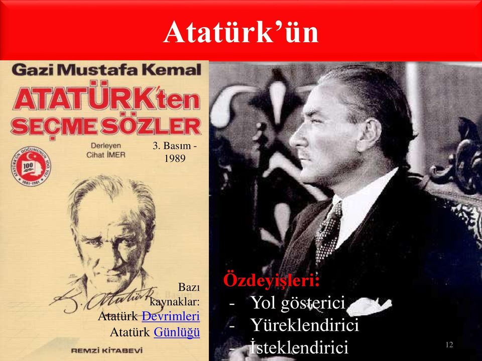 Atatürk Devrimleri Atatürk Günlüğü