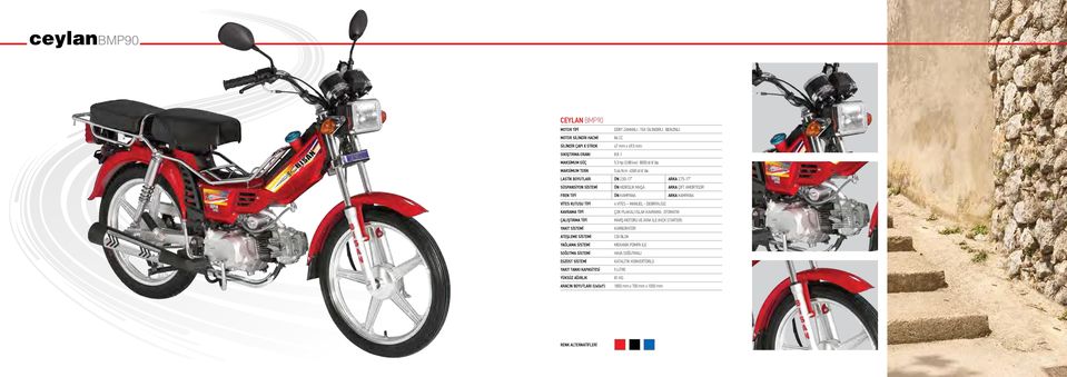 m 4500 d/d da LASTİK BOYUTLARI ÖN 2,50-17 ARKA 2,75-17 SÜSPANSİYON SİSTEMİ ÖN HİDROLİK MAŞA ARKA ÇİFT AMORTİSÖR