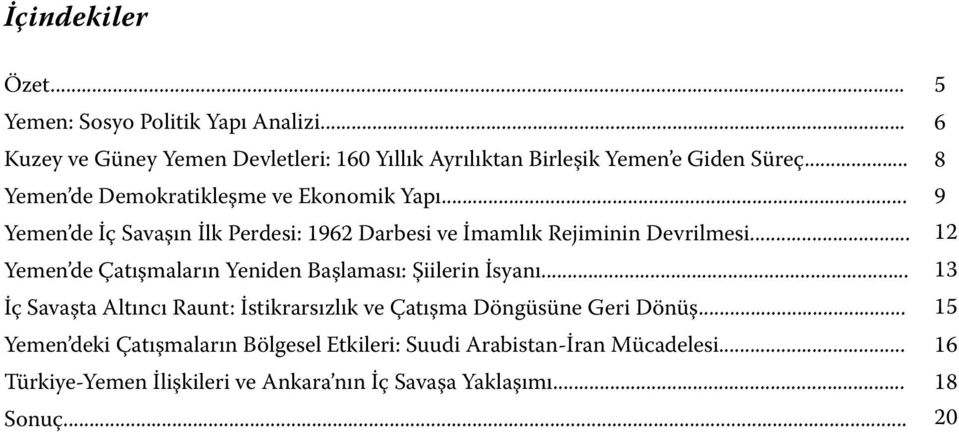 .. Yemen de Çatışmaların Yeniden Başlaması: Şiilerin İsyanı... İç Savaşta Altıncı Raunt: İstikrarsızlık ve Çatışma Döngüsüne Geri Dönüş.