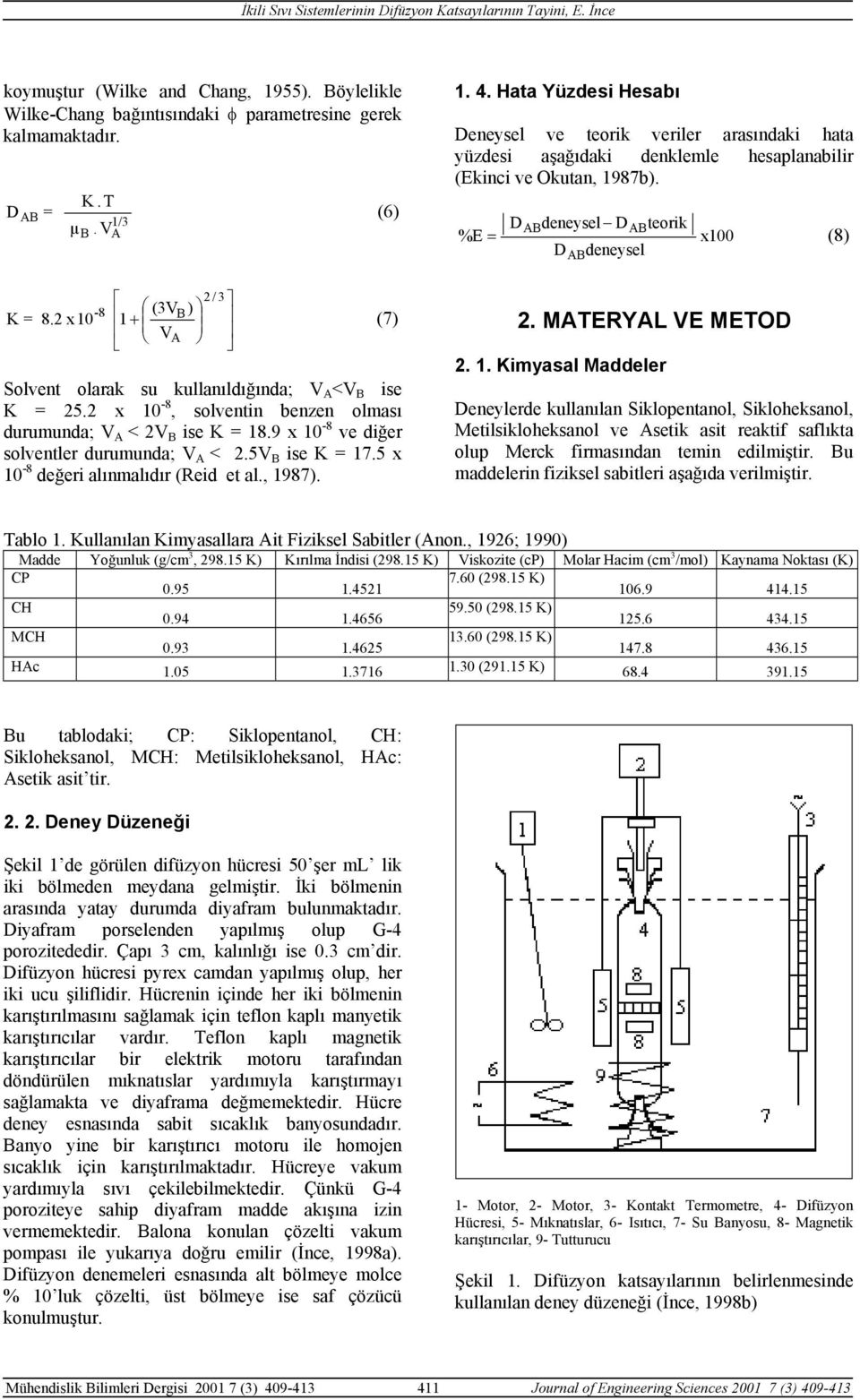 5V B ise K = 17.5 x 10-8 değeri alınmalıdır (Reid et al., 1987). 1. 4.