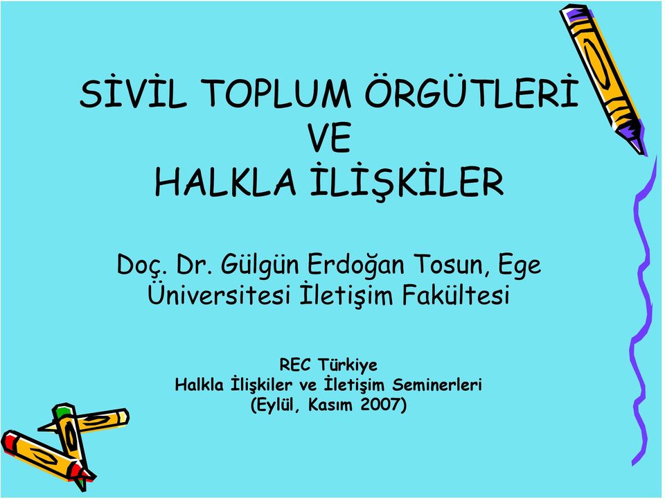 Gülgün Erdoğan Tosun, Ege Üniversitesi