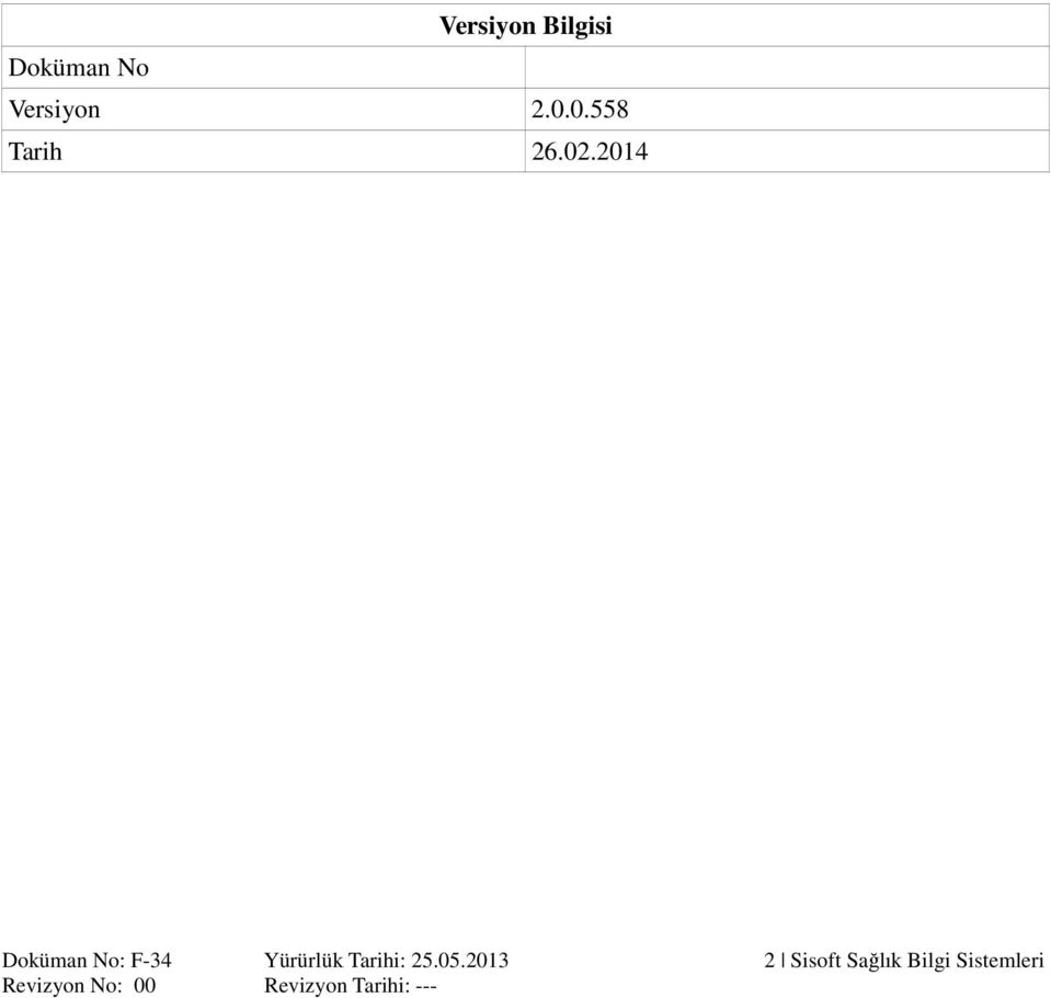 2014 Doküman No: F-34 Yürürlük