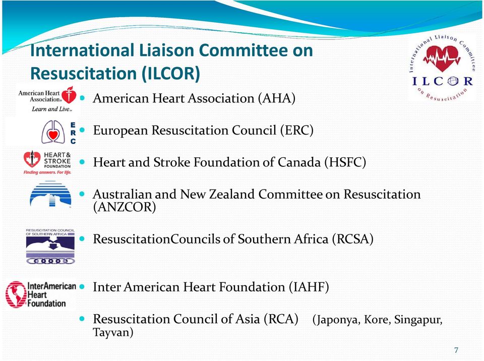 Zealand Committee on Resuscitation (ANZCOR) ResuscitationCouncils of Southern Africa (RCSA) Inter