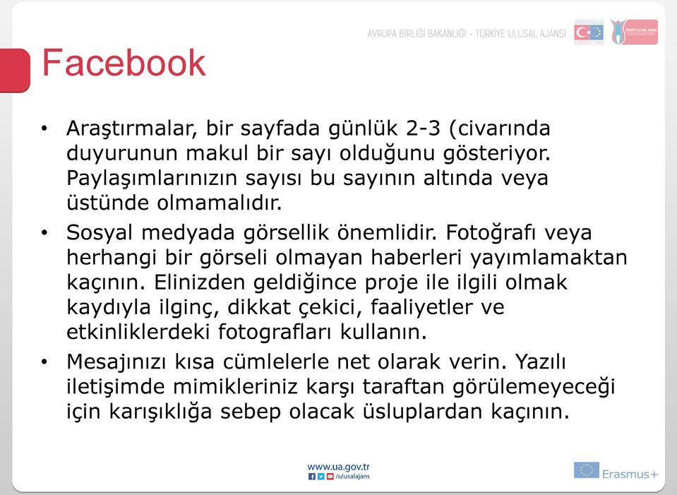 Fotoğrafı veya herhangi bir görseli olmayan haberleri yayımlamaktan kaçının.