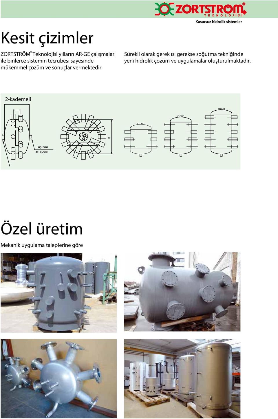 Kusursuz hidrolik sistemler Sürekli olarak gerek ısı gerekse soğutma tekniğinde yeni hidrolik