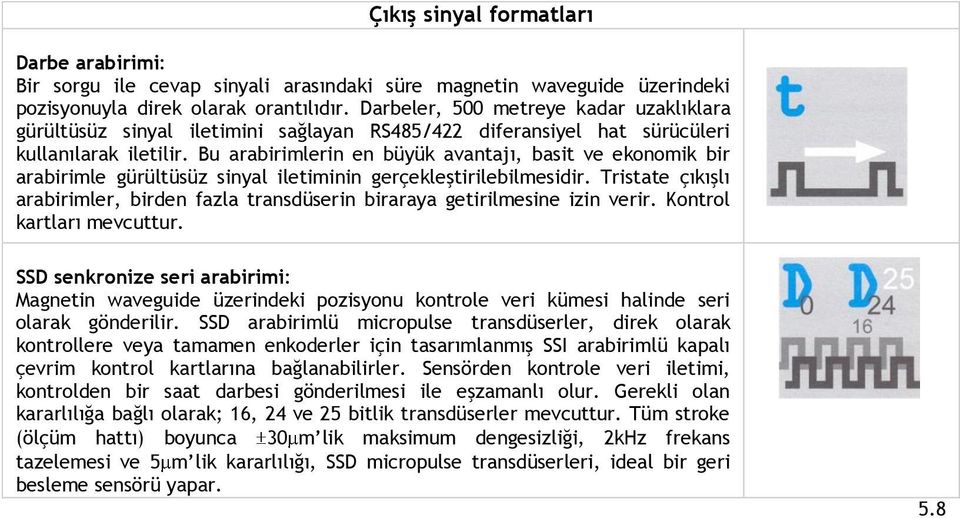 Bu arabirimlerin en büyük avantajı, basit ve ekonomik bir arabirimle gürültüsüz sinyal iletiminin gerçekleştirilebilmesidir.