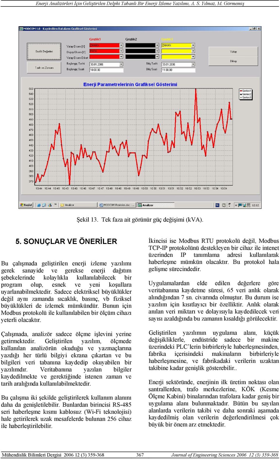 uyarlanabilmektedir. Sadece elektriksel büyüklükler değil aynı zamanda sıcaklık, basınç, vb fiziksel büyüklükleri de izlemek mümkündür.