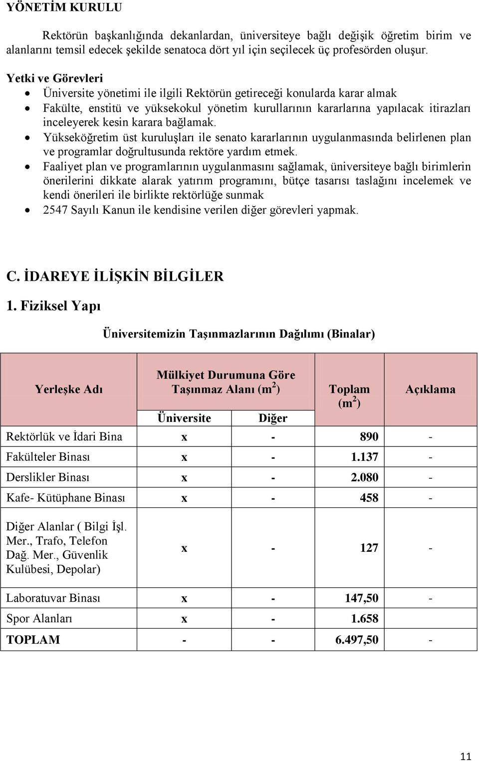 karara bağlamak. Yükseköğretim üst kuruluşları ile senato kararlarının uygulanmasında belirlenen plan ve programlar doğrultusunda rektöre yardım etmek.