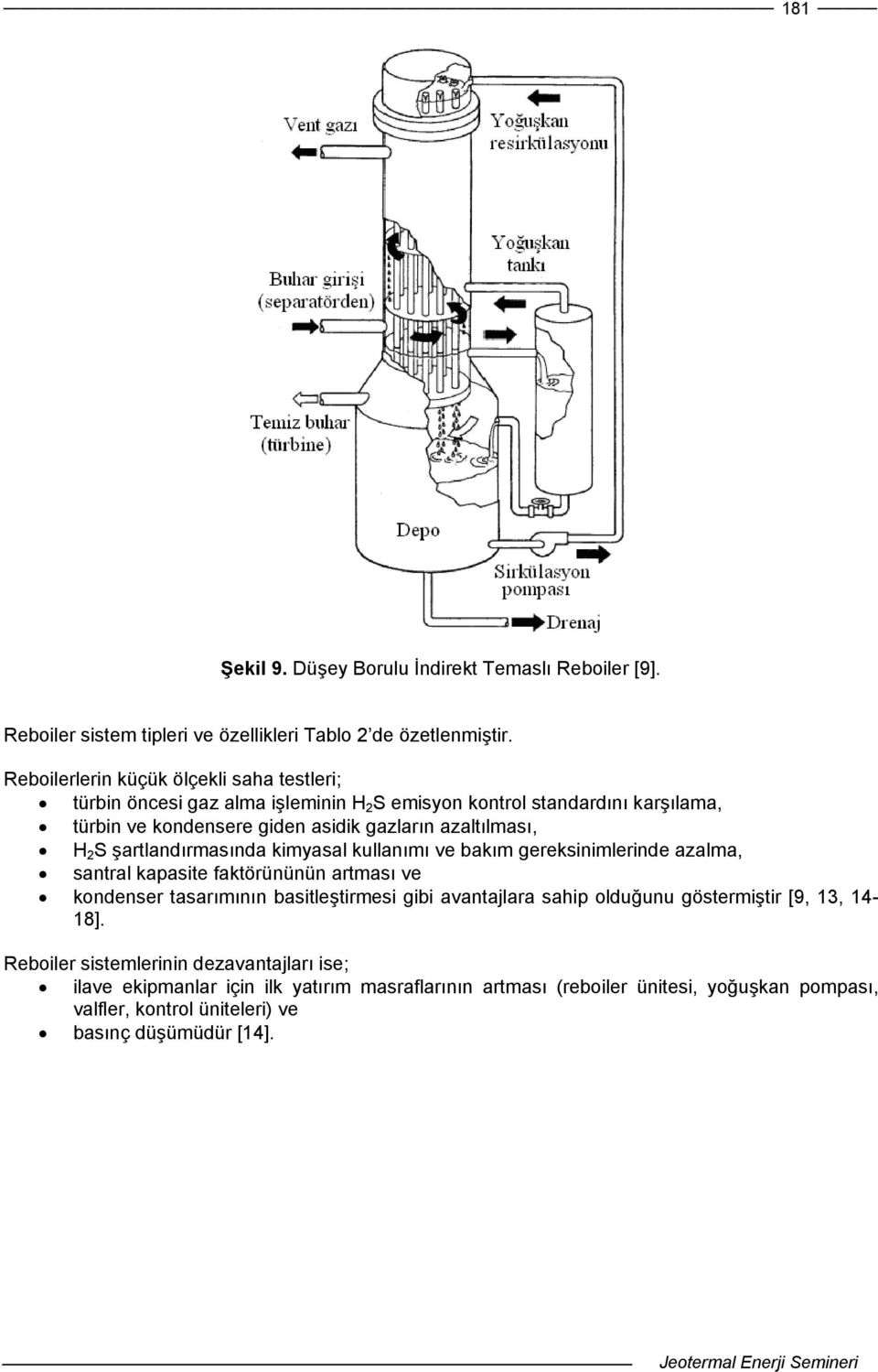 H 2 S şartlandırmasında kimyasal kullanımı ve bakım gereksinimlerinde azalma, santral kapasite faktörününün artması ve kondenser tasarımının basitleştirmesi gibi avantajlara