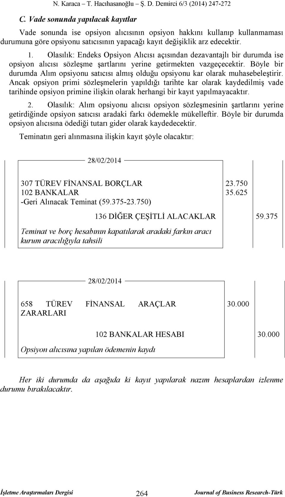 Böyle bir durumda Alım opsiyonu satıcısı almış olduğu opsiyonu kar olarak muhasebeleştirir.