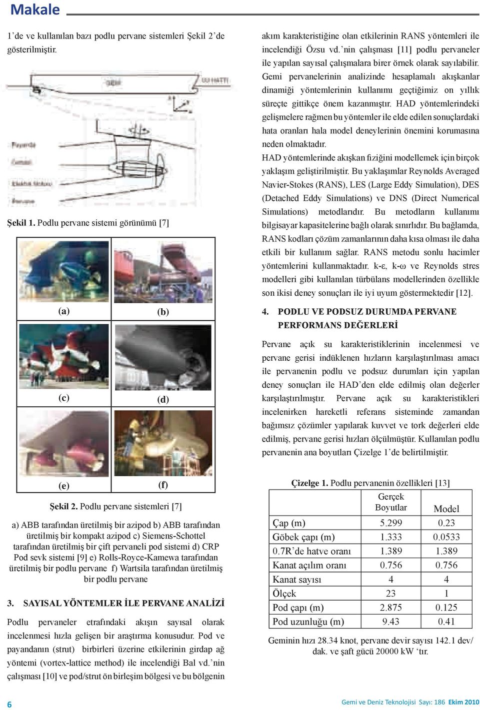 Podlu bir kompakt pervane sistemleri azipod c [7] Siemens- Schottel taraf ndan üretilmiş bir çift pervaneli pod a ABB sistemi tarafından d CRP üretilmiş Pod sevk bir sistemi azipod [9] b e ABB Rolls-