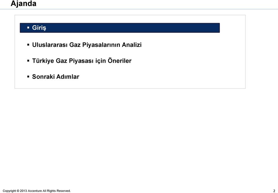 Türkiye Gaz Piyasası için