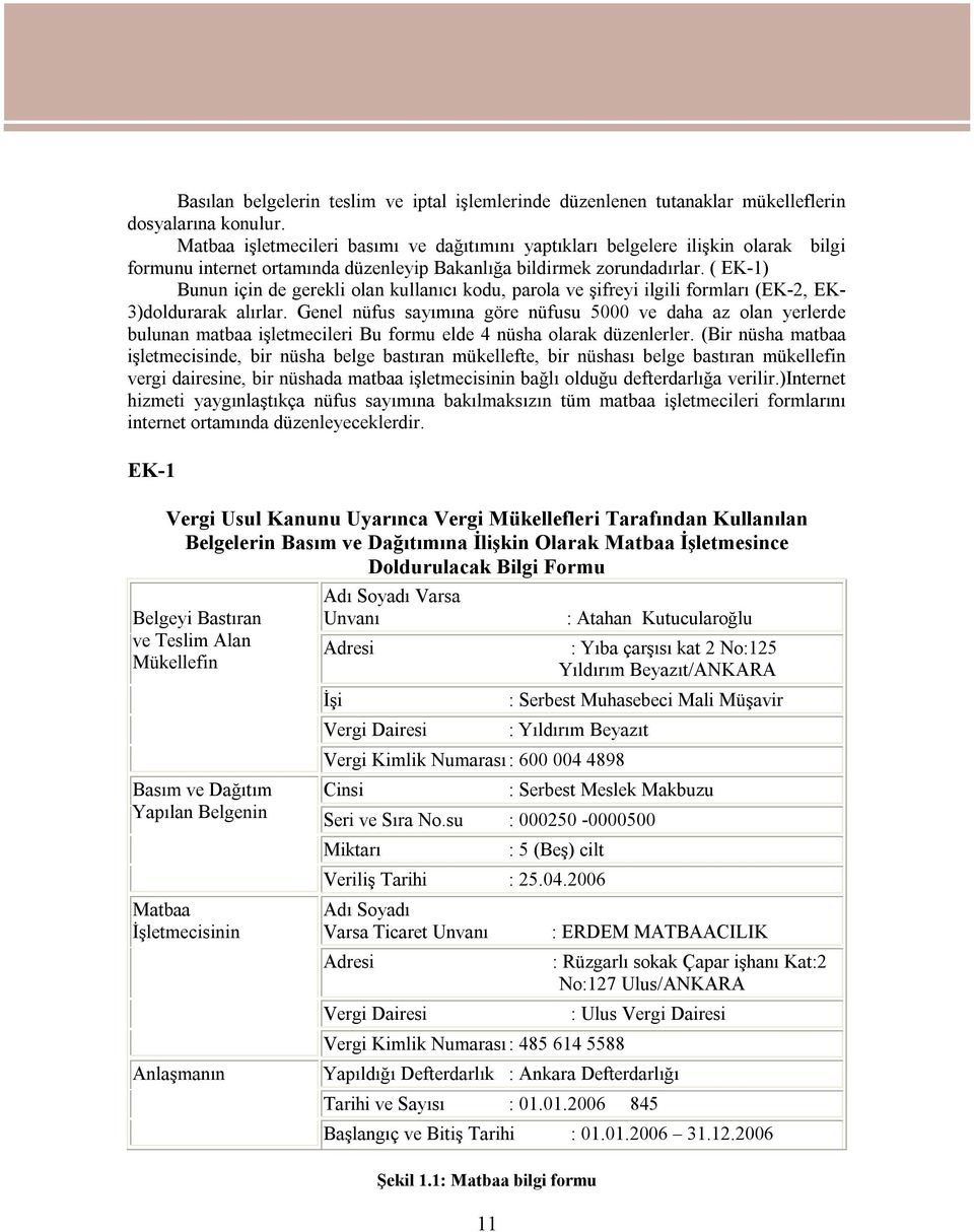 ( EK-1) Bunun için de gerekli olan kullanıcı kodu, parola ve şifreyi ilgili formları (EK-2, EK- 3)doldurarak alırlar.