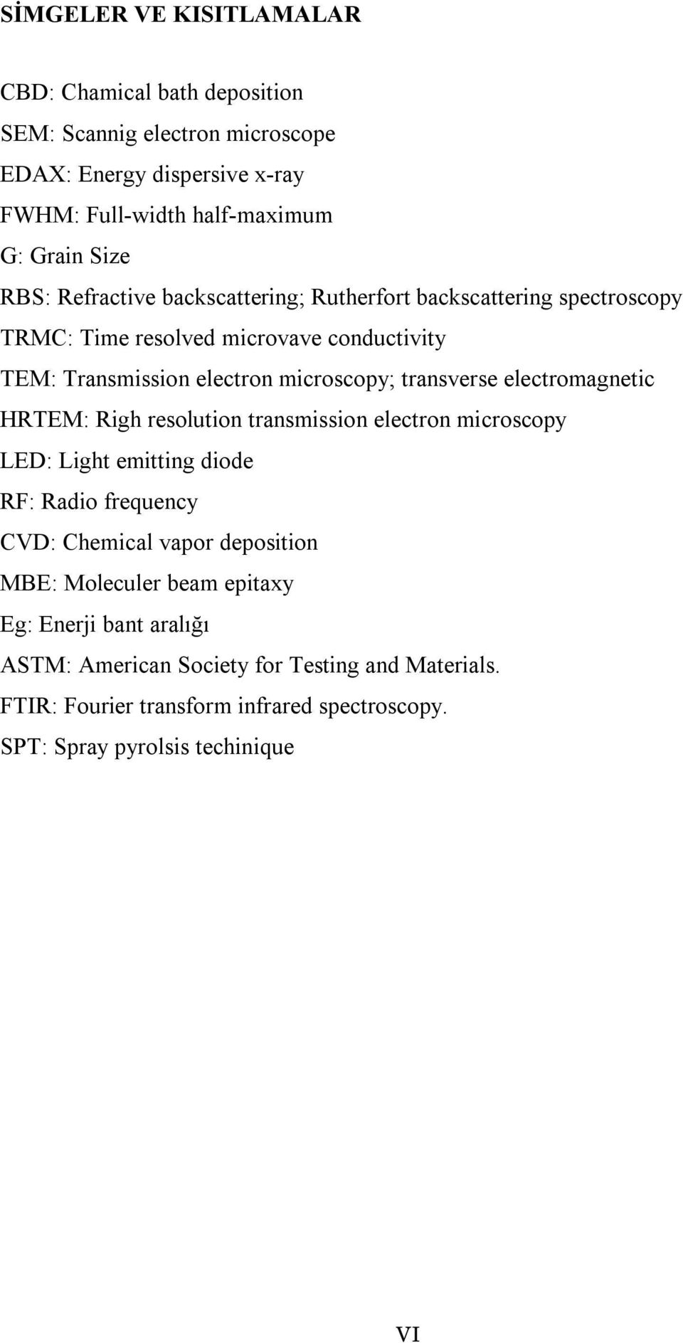 electromagnetic HRTEM: Righ resolution transmission electron microscopy LED: Light emitting diode RF: Radio frequency CVD: Chemical vapor deposition MBE: Moleculer