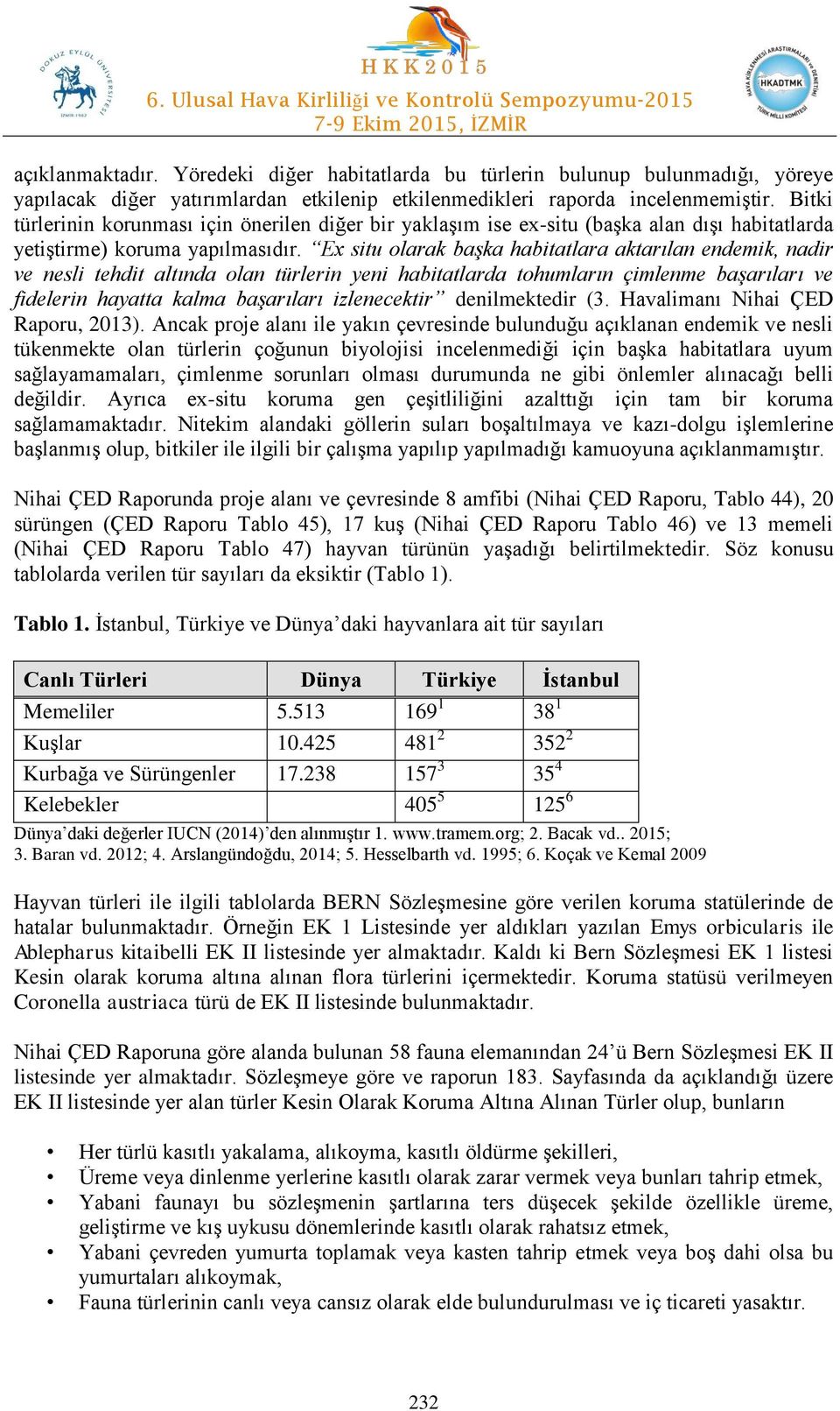 Ex situ olarak başka habitatlara aktarılan endemik, nadir ve nesli tehdit altında olan türlerin yeni habitatlarda tohumların çimlenme başarıları ve fidelerin hayatta kalma başarıları izlenecektir